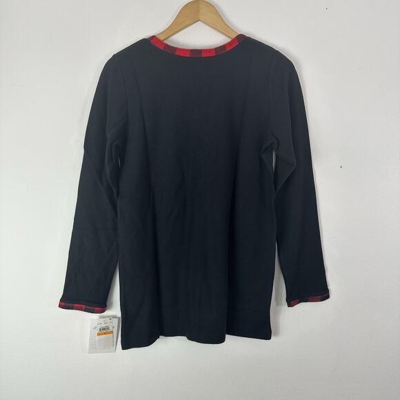 Lanz of Salzburg Pajama Set Red Black Buffalo Plaid Womens‎ Small Sleep Lounge - Picture 3 of 9